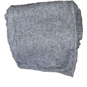 Hannah Rose 100% Cashmere Gray Scarf Luxury Soft Unisex Old Money 10 x 68 in